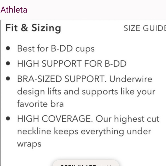 Athleta Woman's Black High-Neck Underwire Bikini Swim Beach Top Sz 34B-C - Picture 9 of 12